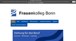 Desktop Screenshot of frauenkollegbonn.de