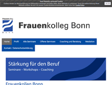 Tablet Screenshot of frauenkollegbonn.de